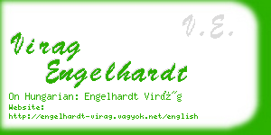 virag engelhardt business card